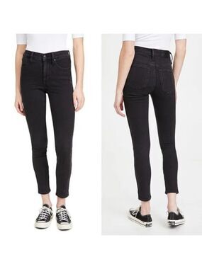Madewell 10" High-Rise Skinny Jeans in Starkey Wash/Faded Black Size 26